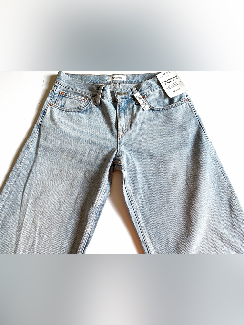 Madewell Womens The Low-Rise Loose Jean.light wash.25.NWT. - Picture 7 of 14